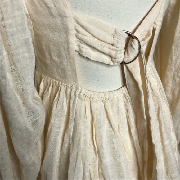 Free People Ivory Embroidered Tunic Top - Picture 4 of 5